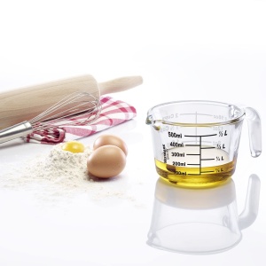 Ulcior de masurare Westmark volum de umplere 05 l pentru cuptor cuptor cu microunde congelator sticla borosilicata transparentnegru 30622260 - Img 7