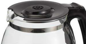 Ulcior de sticla Enjoy Top negru tip 1017-04 1021-01 si aparatul de cafea cu filtru Aromafresh - Img 4