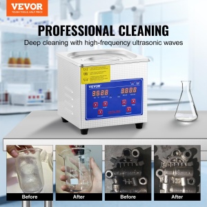 Ultrasunete Curatator VEVOR 1.3L din Otel Inoxidabil, 60W, Digital - Img 2