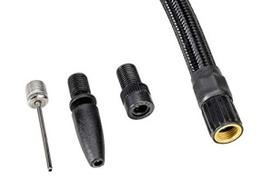 Umflare MICHELIN cu 2 cilindri cu manometru digital - Precis pana la 7 bari, ideal pentru anvelope auto si biciclete, bile si multe altele, banda de rulare antiderapanta, calitate robusta, inclusiv adaptor - Img 4