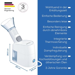 Umidificator Beurer SI 40, 25 ml, 60 ml, extra silentios - Img 6
