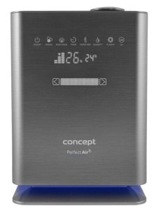 Umidificator Concept ZV2021, 4.6L, 350mlh, cu Aromadiffuzor si UVC, Gri - Img 3