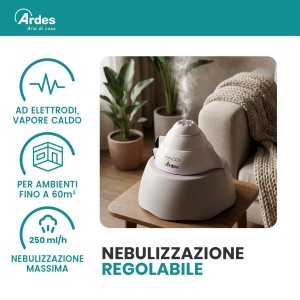 Umidificator cu abur cald Ardes AR820, 400W, capacitate 2 litri, oprire automata - Img 4