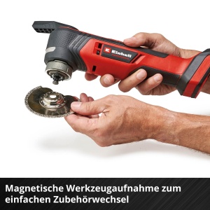 Unealta multifunctionala profesionala fara fir Einhell TP-MG 18 Li BL-Solo Power X-Change (18 V, 3 functii, suport magnetic pentru scule, inclusiv accesorii, fara baterie) - Img 10