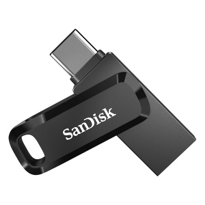 Unitate USB SanDisk Ultra Dual Drive Go, 128 GB, USB Type-C Type-A, Negru