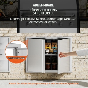 Usa de acces pentru exterior VEVOR BH-010, din otel inoxidabil, 787 x 609 mm - Img 4