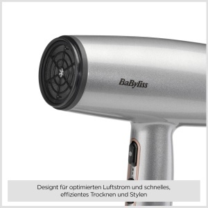 Uscator de par BaByliss Cosmos D580DE, 2100W, cu difuzor, argintiu - Img 5