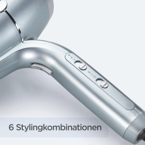 Uscator de par BaByliss Hydro Fusion D773DE, 2100W, Ioni, Albastru - Img 5