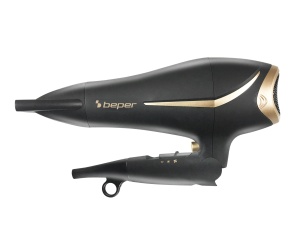 Uscator de par Beper 40.404, 2200W, pliabil, 2 viteze, NegruAuriu - Img 5