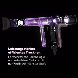 Uscator de par Beurer HC 100 Excellence, uscator de par cu motor digital puternic, se usuca cu pana la 20% mai repede, greutate redusa, deosebit de silentioasa, functie ionica pentru par stralucitor, inclusiv difuzor de volum - Img 5