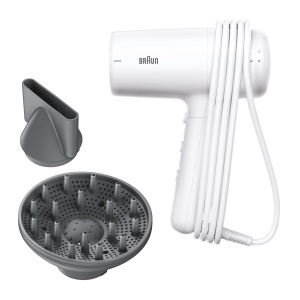 Uscator de par Braun HD2.21, 2200 W, IONTEC, alb, cu difuzor si duza de styling