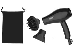 Uscator de par calatorie Wahl, 1000W, pliabil, negru, 296g