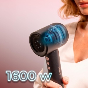 Uscator de par Cecotec Bamba IoniCare Rockstar Nano IonTech 1600W Negru - Img 4