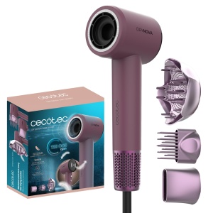 Uscator de par Cecotec DryNova 3in1 Berry, 1600W, motor fara perii, ionizare