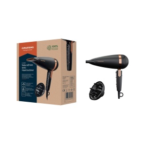 Uscator de par Grundig Naturashine HD 8080 2300W Ionizare NegruRose Gold