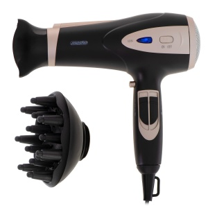 Uscator de par Mesko MS 2287, 2200W, negru champagne