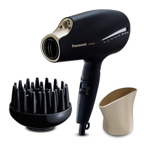 Uscator de par Panasonic EH-NA9J, 1800W, tehnologie Nanoe, negru si aurie