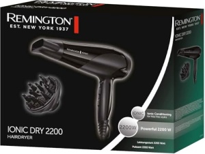 Uscator de par Remington D3198 2200W Tehnologie Ioni Negru cu Difuzor si Duza de styling - Img 10