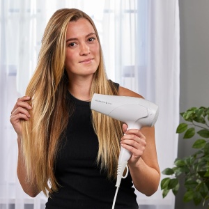 Uscator de par Remington Ion (2200W, inel ceramic Ionic Care: coafare delicata si distributie uniforma a caldurii, 3 niveluri de incalzire si 2 niveluri separate ale ventilatorului + etapa de racire, 2 atasamente) D3199 [Exclusiv ] - Img 8