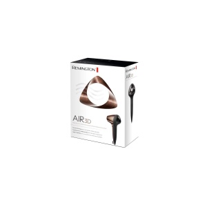 Uscator de par Remington Ion Air3D bronz [usor si echilibrat] flux de aer 3D unic + inovator (flux de aer de 110 km/h, 3 viteze de incalzire si 2 viteze separate ale ventilatorului, 2 duze de coafare + difuzor) D7777 - Img 5