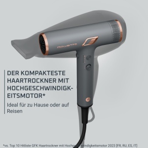 Uscator de par Rowenta Maestria Nano HY8120F0, 1700W, ultra usor, GriRose Gold - Img 4