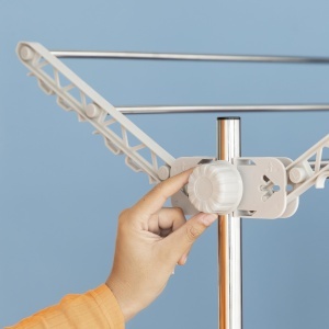 Uscator electric de rufe InnovaGoods Dryllon 12 bare pliabil cu roti gri - Img 7
