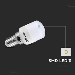 V-TAC 2x Lampa Frigider E14 2W T26-180 Lumeni - Bec LED 3000K Alb Cald - Bec LED pentru Frigider - Becuri - Lampa de economisire a energiei - Pachet de 2 - Img 7