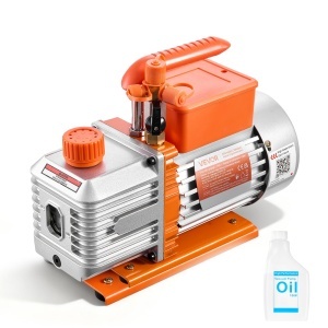 Vakuumpumpe VEVOR 375W, 142 Lmin, 0,5 HP, pentru HVAC si Kfz