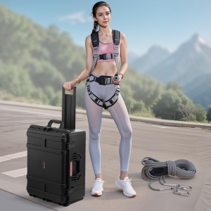 Valiza rigida VEVOR 3.5 Cubic Feet, impermeabila, cu roti si maner telescopic - Img 8