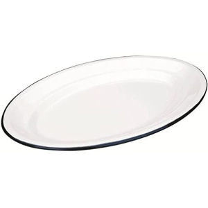 Vas de cuptor Ibili 903935, 35 x 24 cm, Otel emailat, Alb