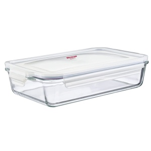 Vas de cuptor Westmark 2200 ml, transparentrosu, sticlasilikon - Img 4