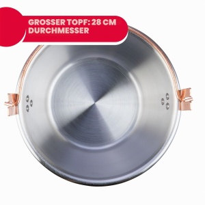 Vas electric Ardes AR24AM81 inox 28cm, 3.5L, cu mixer pentru polenta si marmelada - Img 5