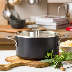 Vase de gatit KitchenAid Brater din aluminiu, 20 cm, 3,11 L, negru - Img 5