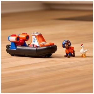 Vehicul de salvare PAW PATROL Zuma cu barca cu aer, 13 cm, 2 figurine - Img 7