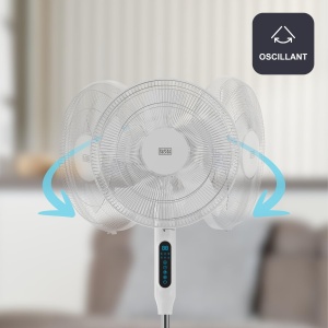 Ventilator cu picior BLACKDECKER BXEFP30E 30W 24 viteze moduri multiple timer 15h oscilatie automata - Img 5