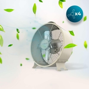 Ventilator de birou Cecotec EnergySilence 400 RetroDesk, 25 W, bej - Img 4