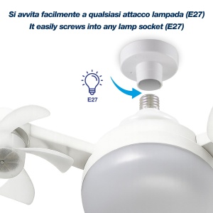 Ventilator de tavan Beper P206VEN612 cu LED, 3 viteze, telecomanda - Img 6