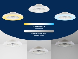 Ventilator de tavan Beper P206VEN640, LED 40W, telecomanda, alb - Img 4