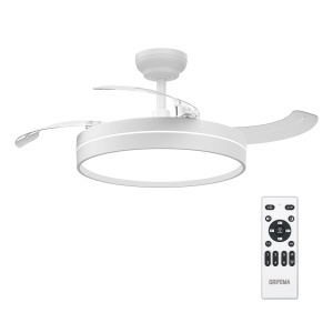 Ventilator de tavan GRIFEMA GD105 cu lumina, telecomanda si motor DC de 30W