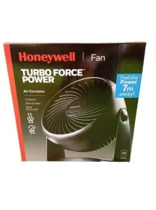Ventilator Honeywell TurboForce Turbo (racire cu zgomot redus, inclinare reglabila pana la 90deg, 3 setari de viteza, montare pe perete, ventilator de birou) HT900E, negru - Img 2