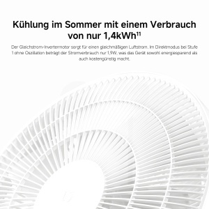 Ventilator inteligent vertical XIAOMI Smart Standing Fan Pro Slim, 14 m, 8,7 cm, telecomanda - Img 13