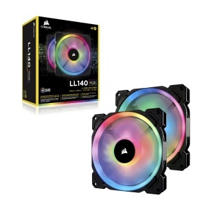 Ventilator PC Corsair LL140 RGB LED PWM, 140mm, Negru, 2 bucati - Img 8