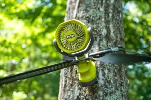 Ventilator portabil RYOBI RCF18-0, 18 V, 10 cm, verde, cu prindere gummata - Img 4