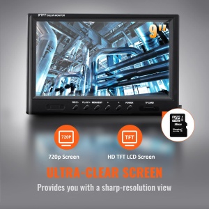VEVOR 9 "Camera de inspectie 50m Camera de teava 1 Megapixel Camera de canalizare 720P Camera de boroscop 12V 4500mAh Baterie cu litiu 6 ore Camera de inspectie a tevilor IP68 pentru canalizare Sisteme de canalizare Drenuri - Img 4