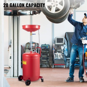 Vevor 917-02 Rezervor Ulei Uzat 75L Reglabil pe Inaltime Cu Roti pentru Mobilitate - Img 2
