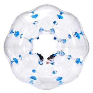 VEVOR Bumper Ball Transparent cu Puncte Albastre 12m PVC Explosionsigur pentru Activitati Outdoor - Img 9