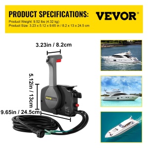 VEVOR Controler Barca Exterior 703-48207-22-00 10-Pin Compatibil Yamaha - Img 7