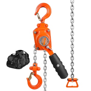 Vevor Mini Hebelzug 025T Capacitate 28m G80 Kette Haken 360deg
