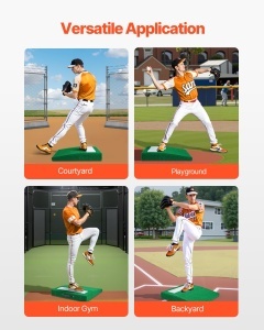VEVOR Pitching Mound 31 inch Echipament de antrenament pitching portabil IndoorOutdoor - Img 7
