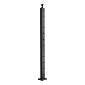 Vevor Set 4 Stalpi Balustrada SUS304 Negru 1067 mm Gauri Orizontale - Img 9